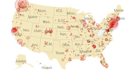 Tracking Every Coronavirus Case In The U S Full Map The New York Times