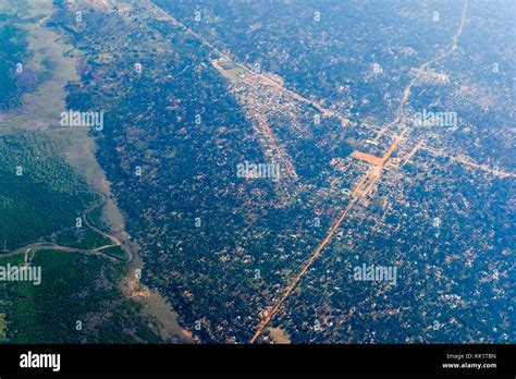 Aerial View Of The Coast Of Inhambane Province In Mozambique Stock