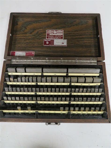 Starrett Webber English 81 Pc Gage Block Set Rect Steel Grade 2