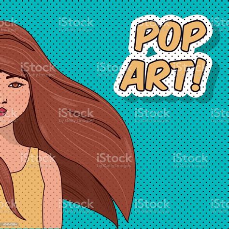 Young Woman Pop Art Style Stock Illustration Download Image Now