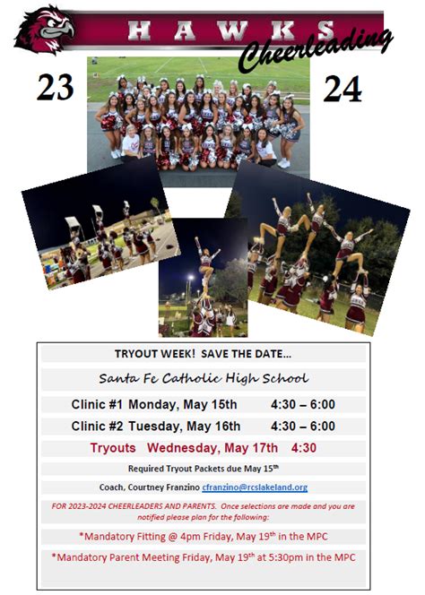 ﻿Cheerleading Tryouts for 2023-2024 ‹ Santa Fe Catholic – Lakeland, FL