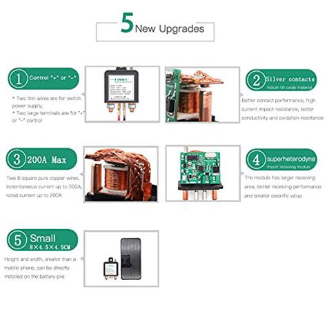 Getuscart Ktnnkg Dc V Remote Battery Disconnect Switch Auto On Off