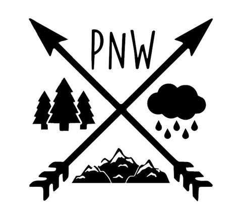 Pacific Northwest Pnw Decal Bumper Stickers Stickers Labels And Tags