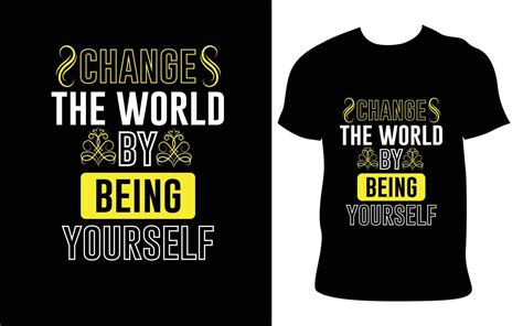 Inspirational quotes t-shirt design. Creative typography and mockup ...