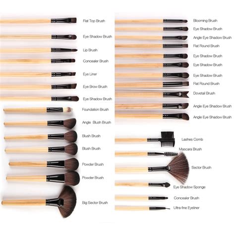 32 Piece Makeup Brush Set Names – Saubhaya Makeup