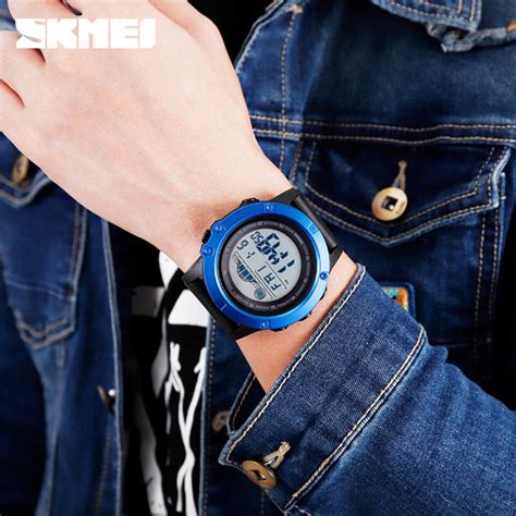 Skmei Sport Men Double Time Watch Waterproof Countdown Alarm Clock