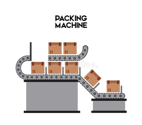 Packing Machine Outline Vector Icon Thin Line Black Packing Machine