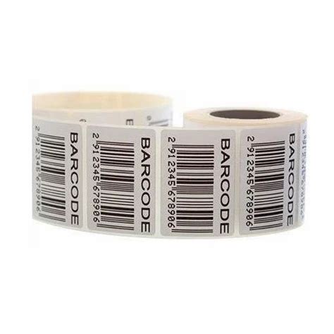 Itpl White Printed Barcode Label For Garments Packaging Bottle