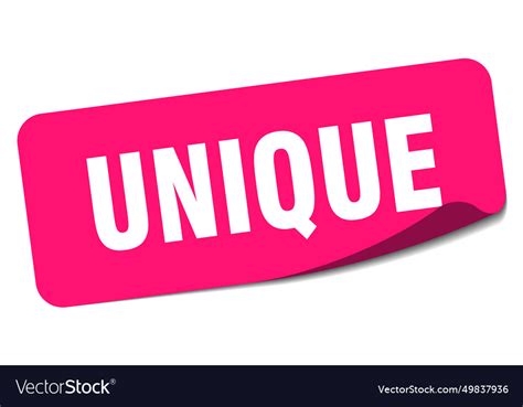 unique sticker unique label royalty  vector image