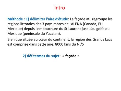 PPT Leçon 2 La façade atlantique de lAmérique du Nord une aire de