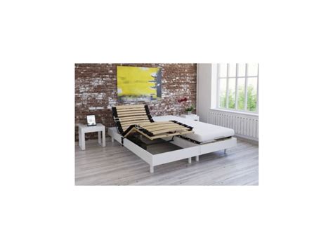 Ensemble Relaxation Matelas Sommiers Electriques Decor Blanc Satine