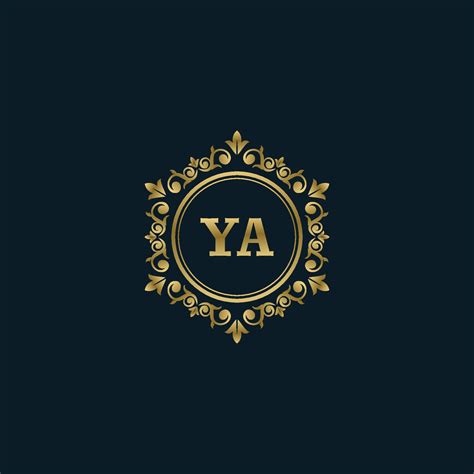 Letter Ya Logo With Luxury Gold Template Elegance Logo Vector Template