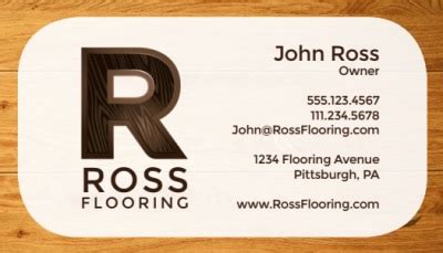 Flooring Business Card Templates | MyCreativeShop