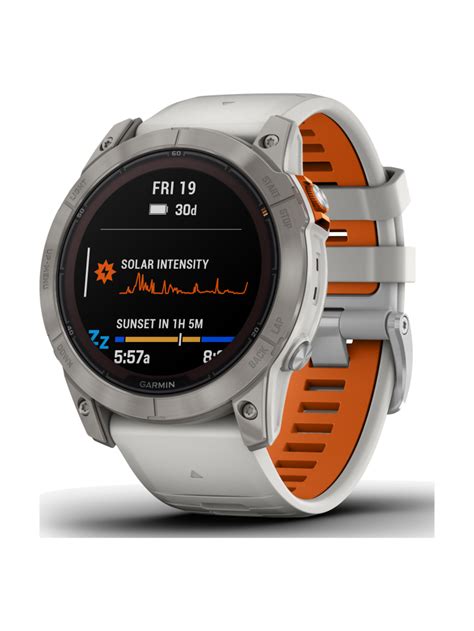 Garmin Fenix® 7 Pro Fenix 7x Pro Sapphire Solar Edition Nebelgrau Titanium Titan Mit Quickfit