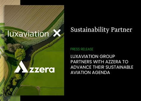 Luxaviation Group Partners With Azzera To Advance Their Sustainable