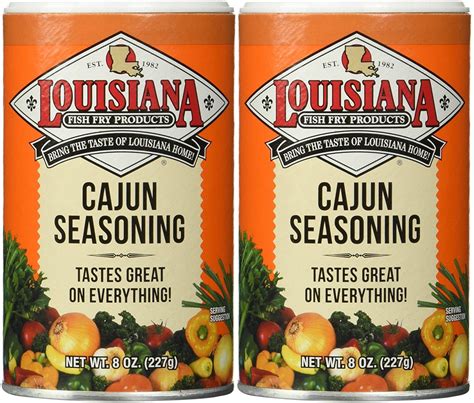 Louisiana Fish Fry Cajun Seasoning 8 Oz 2 Pack