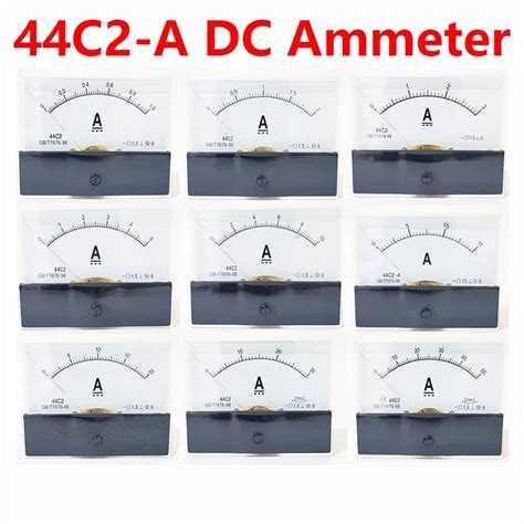 C Dc Ammeter Analog Panel Pointer Ammeter Dc A A A A A A