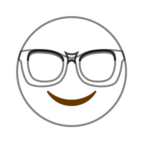 Nerd Face Vector Svg Icon Svg Repo