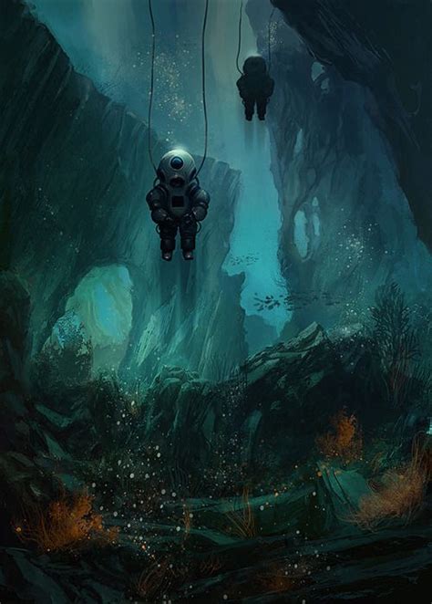 Markus Lovadina Https Artstation Artist Malo Deep Sea Diver