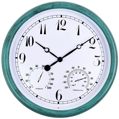 Inch Indoor Outdoor Waterproof Wall Clock Outdoor Clock With