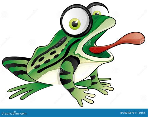 Grenouille Dr Le De Bande Dessin E Illustration De Vecteur