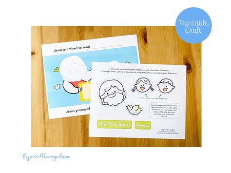 Holy Spirit Craft, Pentecost Craft, Sunday School Printable, Christian Kids Activity, Bible ...
