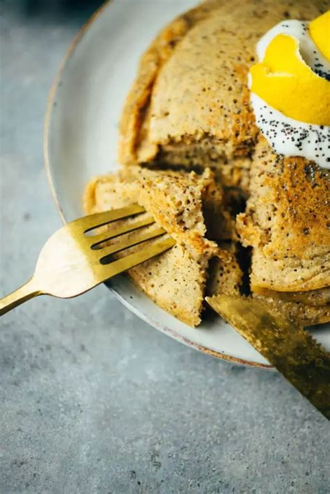 Mohn Zitronen Pancakes Lfrei Minuten Vegane Vibes