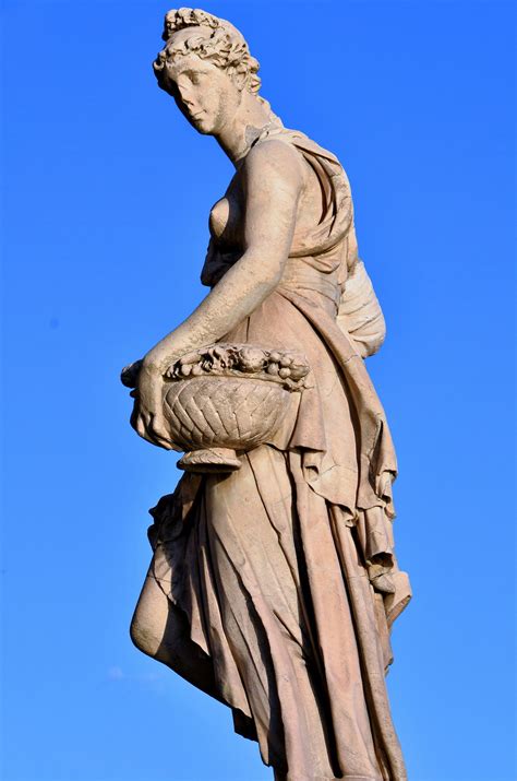 Primavera Spring Statue on Ponte Santa Trinita in Florence, Italy ...