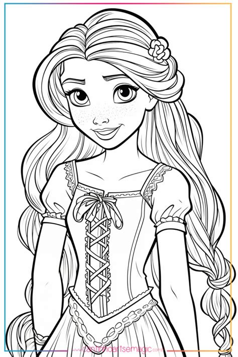 Rapunzel Para Colorir Cantinho Art S Magic Disney Princess