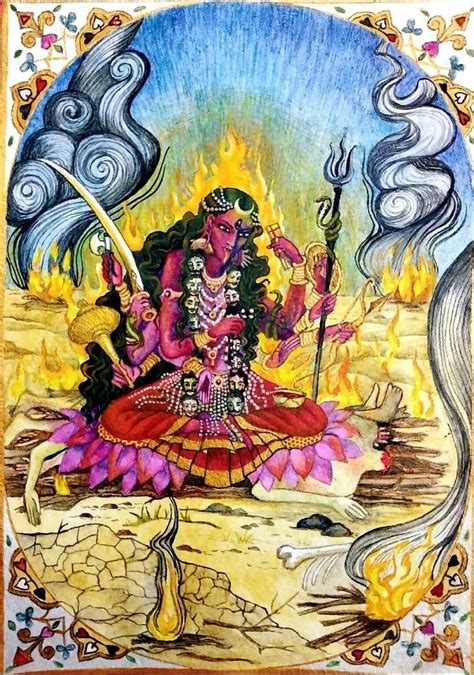 Pin By Chetan Revankar On Shri Kalika Devi Tantra Art Goddess Art