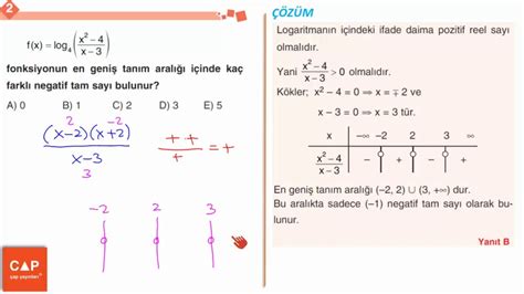 Çap Yayınları Logaritma Konu Anlatımlı Soru Çözümleri Sayfa 31