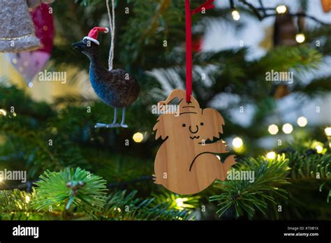 Australian Christmas tree decorations - a festive Koala and a Cassowary ...