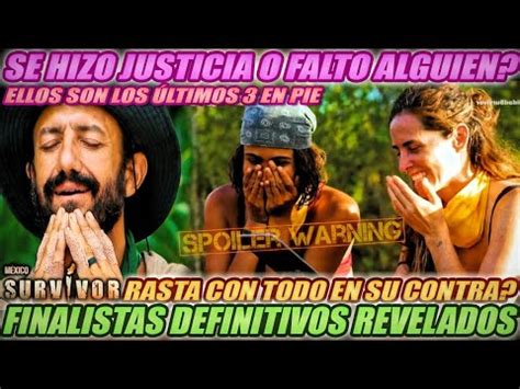 NOTICIA DE ULTIMA HORAFinalistas De Survivor Revelados Ellos Son Los