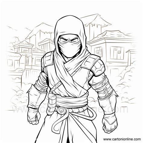 Disegno Di Ninja Da Colorare