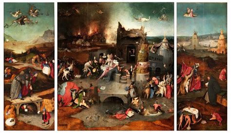 Hieronymus Bosch | Triptych of the Temptation of Saint Anthony (1506 ...