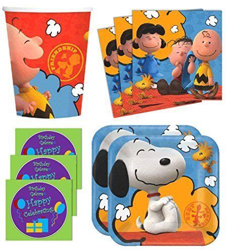 Peanuts Snoopy Birthday Party Supplies Set Plates Napkins