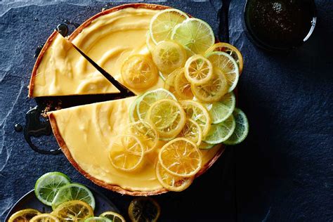 Gin And Tonic Tart With Candied Lemon Recipe Recipes Au