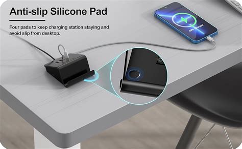 Qurzou Usb C Charger W Pd Fast Usb Charging Station Multi Usb Charger