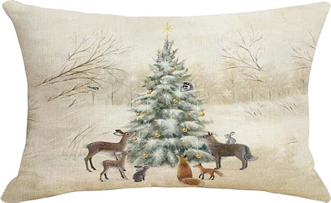 Housse Coussin Noel X Taie D Oreiller De Noel Decoration Noel