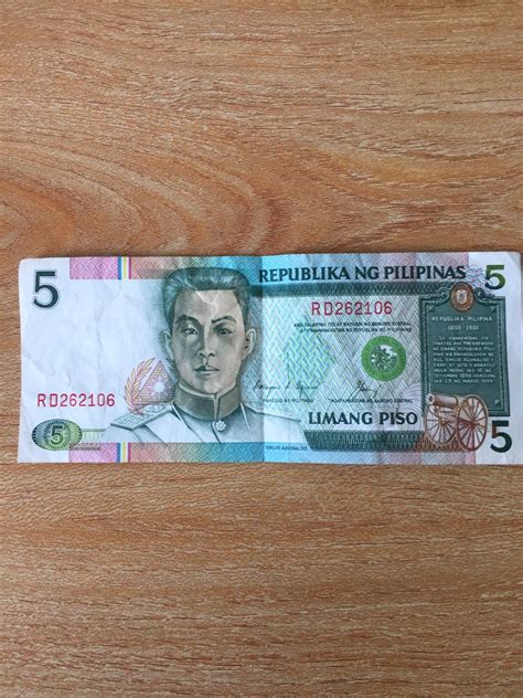 Philippine Peso 5 Peso Bill Hobbies And Toys Memorabilia And Collectibles Currency On Carousell