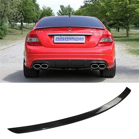 W204 C180 C200 C260 C300 Carbon Fiber Car Rear Trunk Lip Spoiler Wing