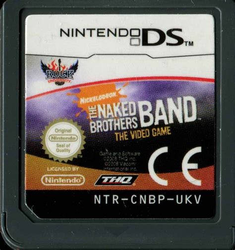 Rock University Presents The Naked Brothers Band The Videogame 2008 Nintendo Ds Box Cover Art