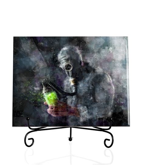 Dark Art Painting Dystopian World Cyberpunk Artwork Home Decor ...