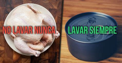 Alimentos Que No Se Deben Enjuagar Antes De Cocinar Y Que S