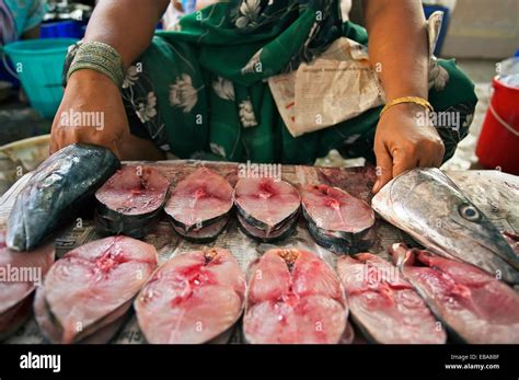 Fish Market Panaji Goa India Stock Photo Alamy