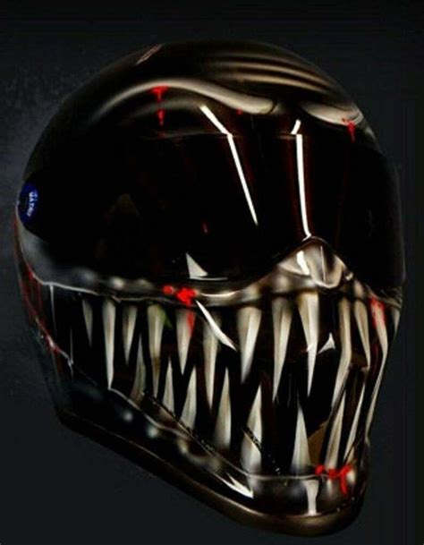 Venom Custom Painted Airbrushed Motorcycle Helmet DOT Approved FREE