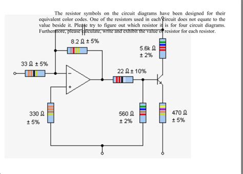 Solved The resistor symbols on the circuit diagrams have | Chegg.com