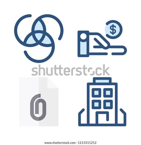 Financial Icon Set Vector Set About Stock Vector Royalty Free 1213315252 Shutterstock