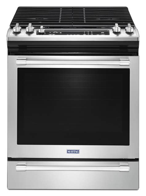 Maytag® 30 Fingerprint Resistant Stainless Steel Slide In Gas Range Stebbins Appliance Shop