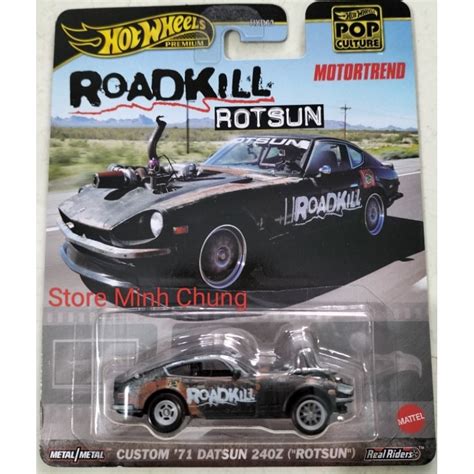 Card sờn mép Store Minh Chung xe mô hình đồ chơi Hot wheels premium Pop culture roadkill custom